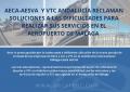 AECA-AESVA  Y VTC ANDALUCA RECLAMAN SOLUCIONES A LAS DIFICULTADES PARA REALIZAR SUS SERVICIOS EN EL AEROPUERTO DE MLAGA 