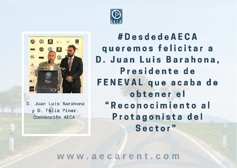 #DesdeAECA felicitamos al Sr. Barahona