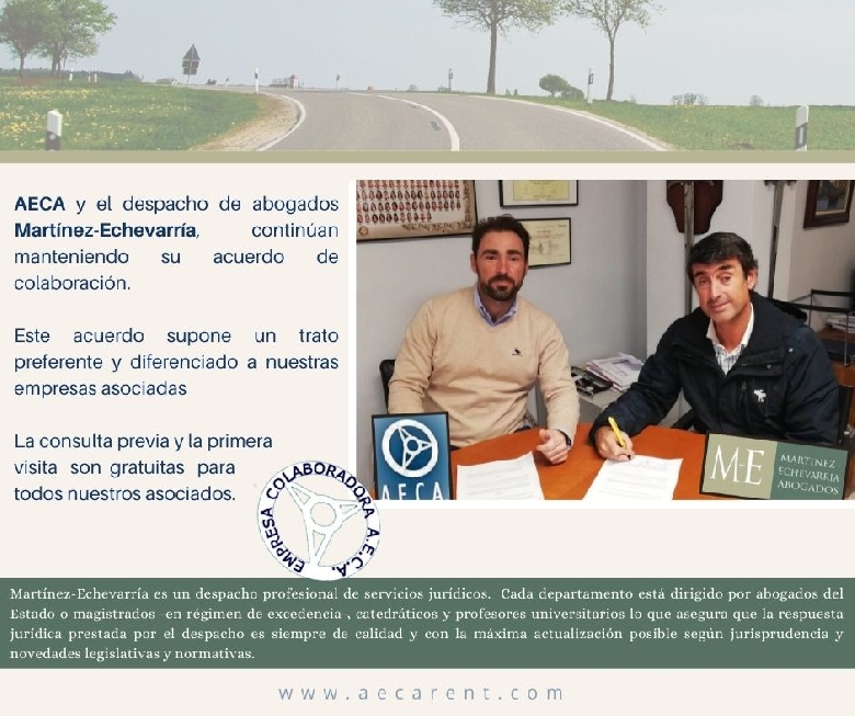 MART�NEZ-ECHEVARR�A con los asociados de AECA