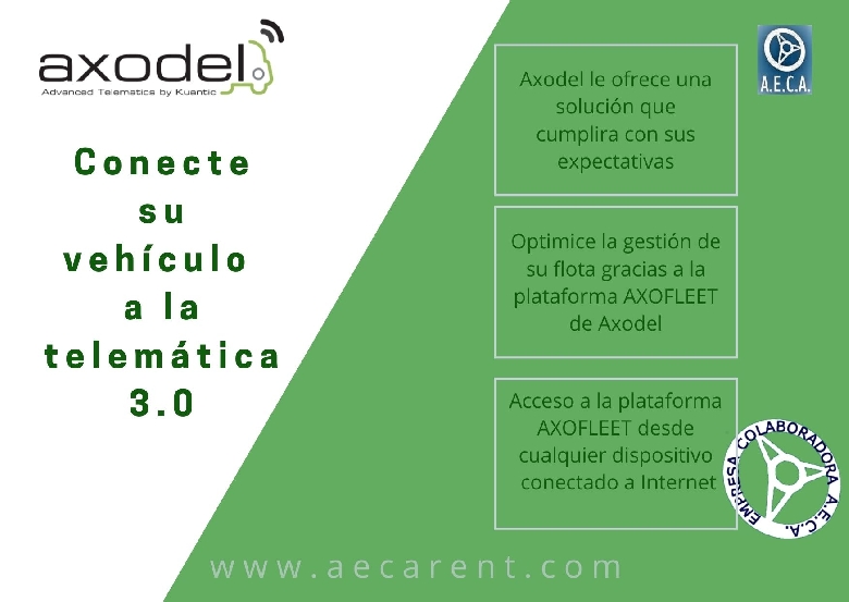 AXODEL CONECTA TU VEHCULO A LA TELEMTICA 3.0