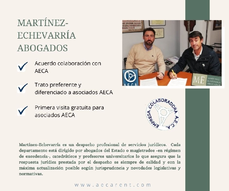 MART�NEZ-ECHEVARR�A con los asociados de AECA