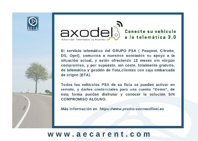 AXODEL conecta su veh�culo a la telem�tica 3.0