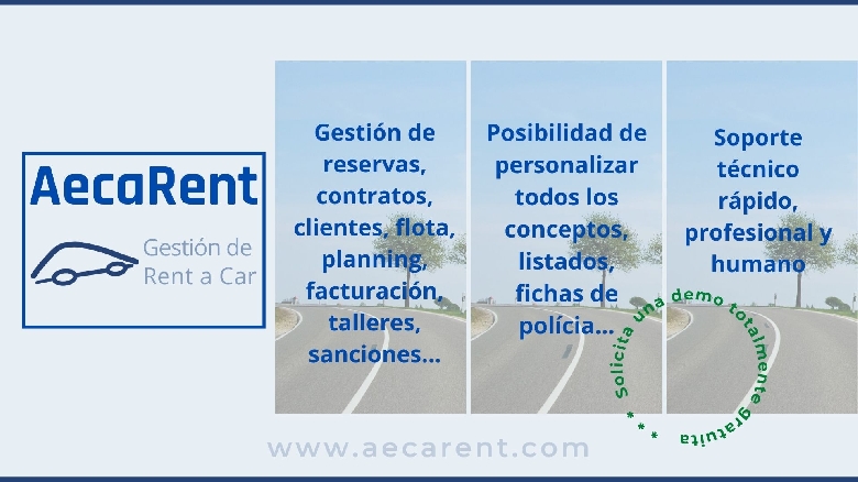 AECARENT. Software Rent a Car
