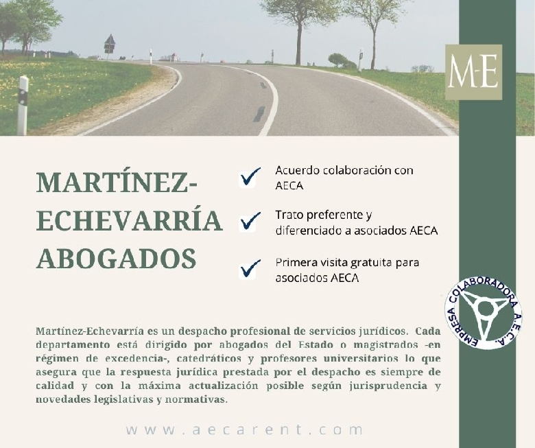 MARTINEZ ECHEVARRIA ABOGADOS ofrece trato preferente a los asociados de AECA