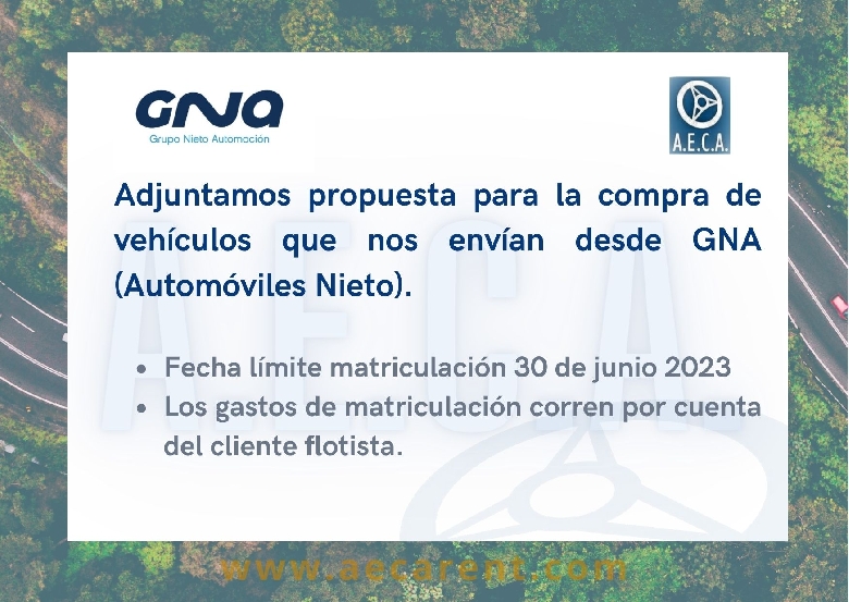 Propuesta GNA para compra veh�culos asociados AECA