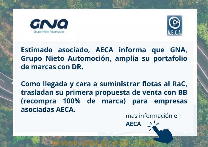 AUTOMOVILES DR con Recompra 100% para asociados AECA