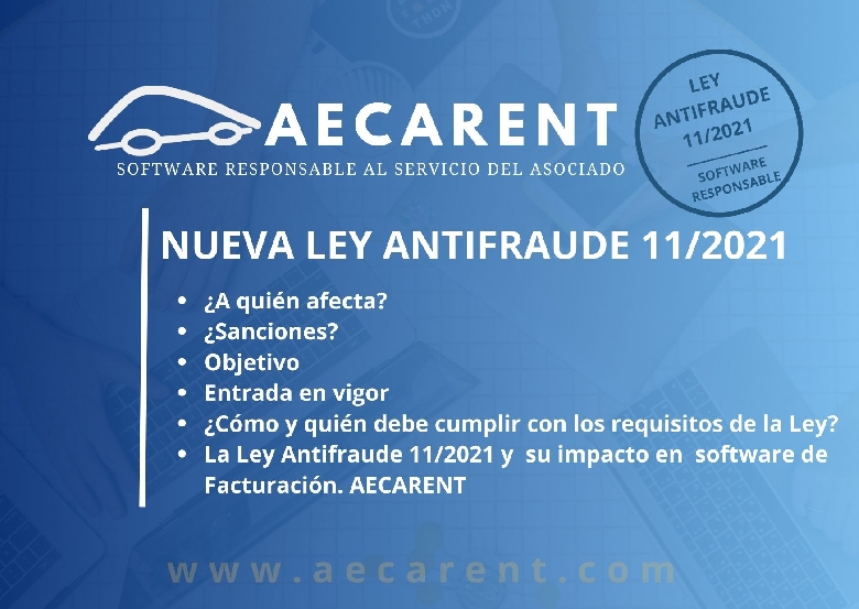 LEY ANTIFRAUDE 11/2021. Parte II