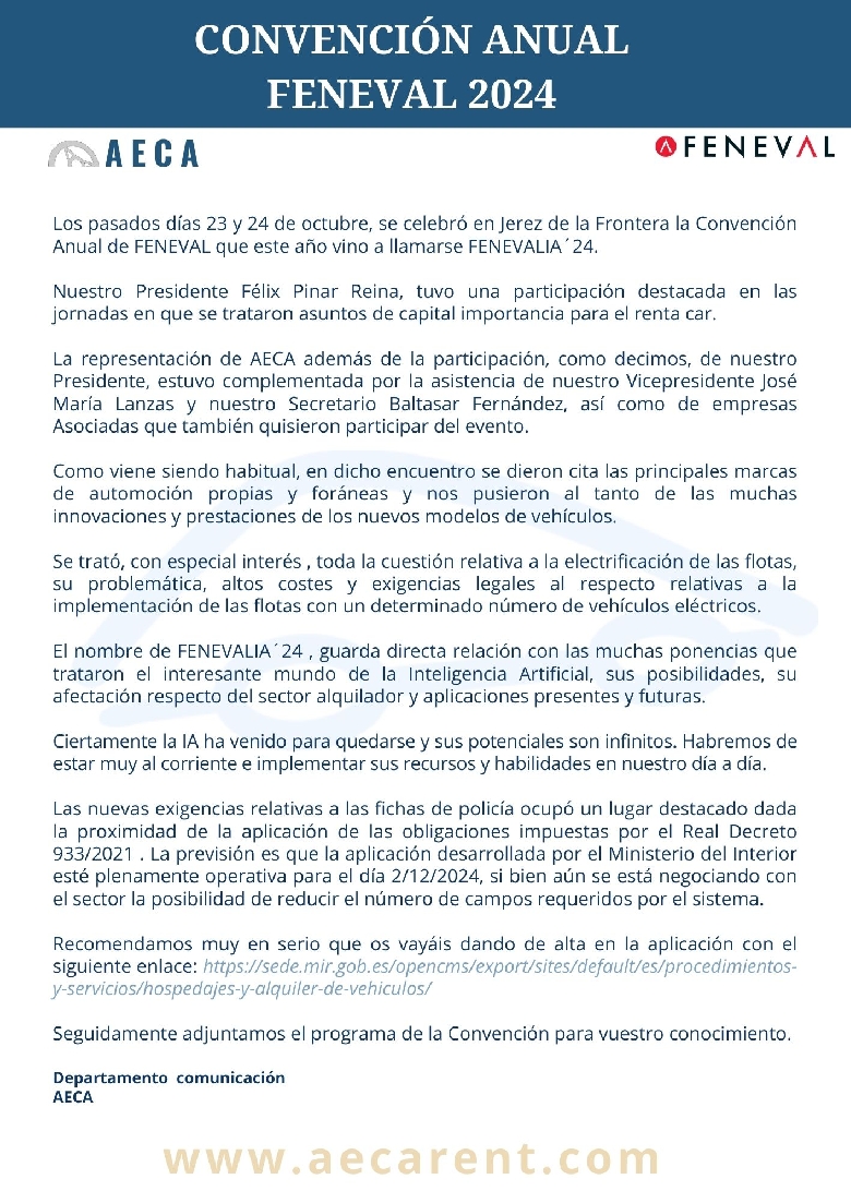 AECA en FENEVALIA '24