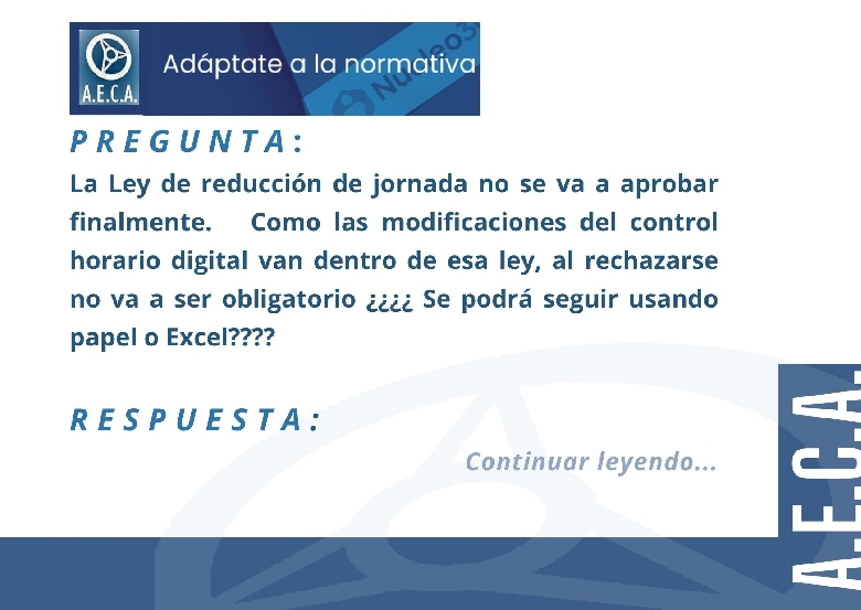 NORMATIVA REGISTRO HORARIO