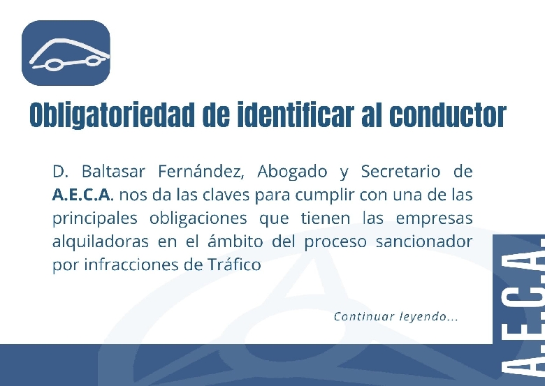 Obligatoriedad de identificar al conductor
