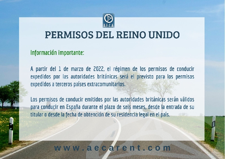 PERMISOS CONDUCIR REINO UNIDO