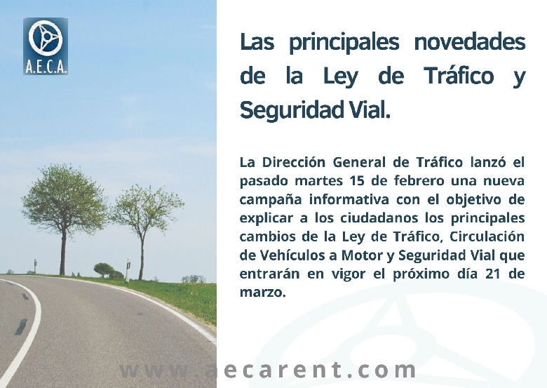 Novedades de la Ley de Tr�fico y Seguridad Vial