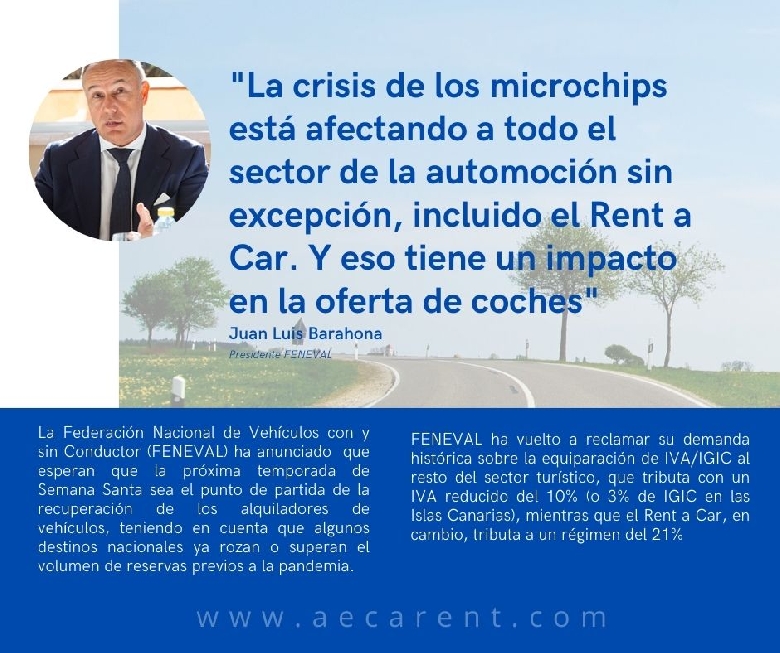 El sector del Rent a Car alerta de la falta de coches
