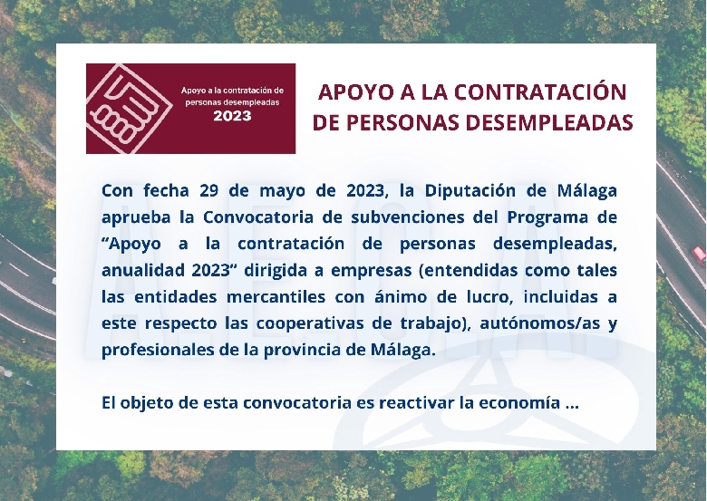 APOYO A LA CONTRATACI�N DE PERSONAS DESEMPLEADAS