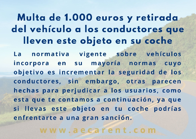 Multa de 1.000 euros por llevar anuncios en el veh�culo