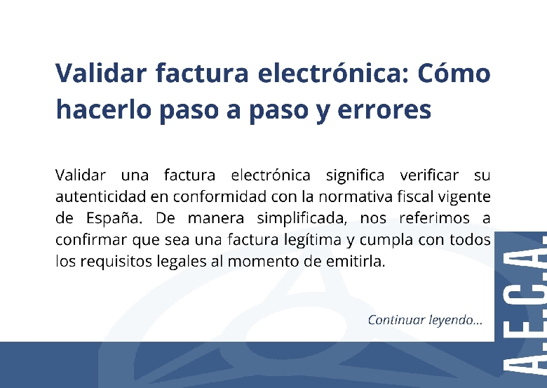 Validar factura electr�nica