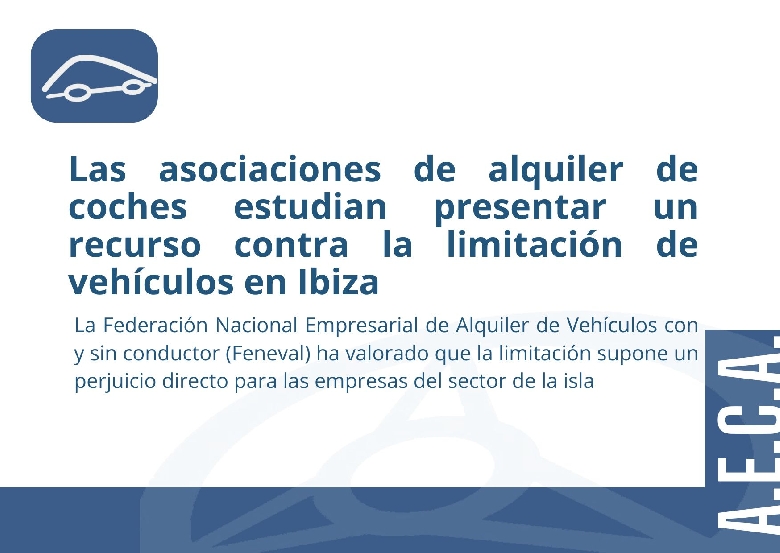 Las asociaciones de alquiler de coches estudian presentar recurso...