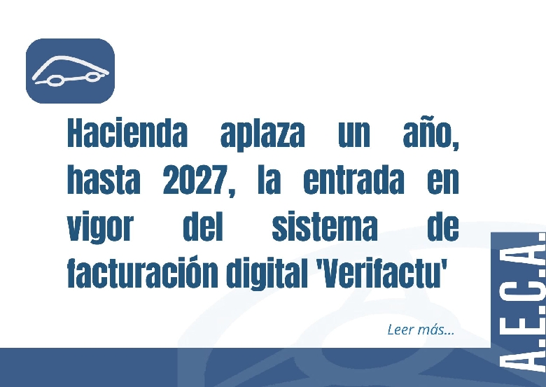 Hacienda aplaza la entrada en vigor del VERI*FACTU