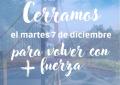 CERRAMOS 7 diciembre 2021