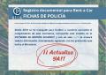 Registro documental para Rent a Car - FICHAS DE POLIC�A
