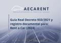 Gu�a Real Decreto 933/2021 y registro documental para Rent a Car 