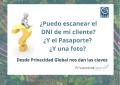 �Puedo escanear el  DNI del cliente?