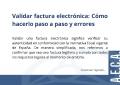 Validar factura electr�nica