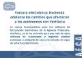 Factura electr�nica: Hacienda adelanta los cambios que afectar�n a los aut�nomos con Verifactu