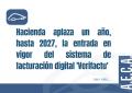 Hacienda aplaza la entrada en vigor del VERI*FACTU